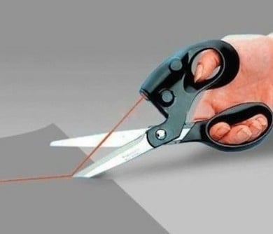 Laser Guided Scissors