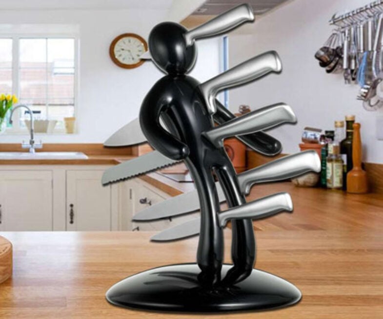 voodoo man knife block set
