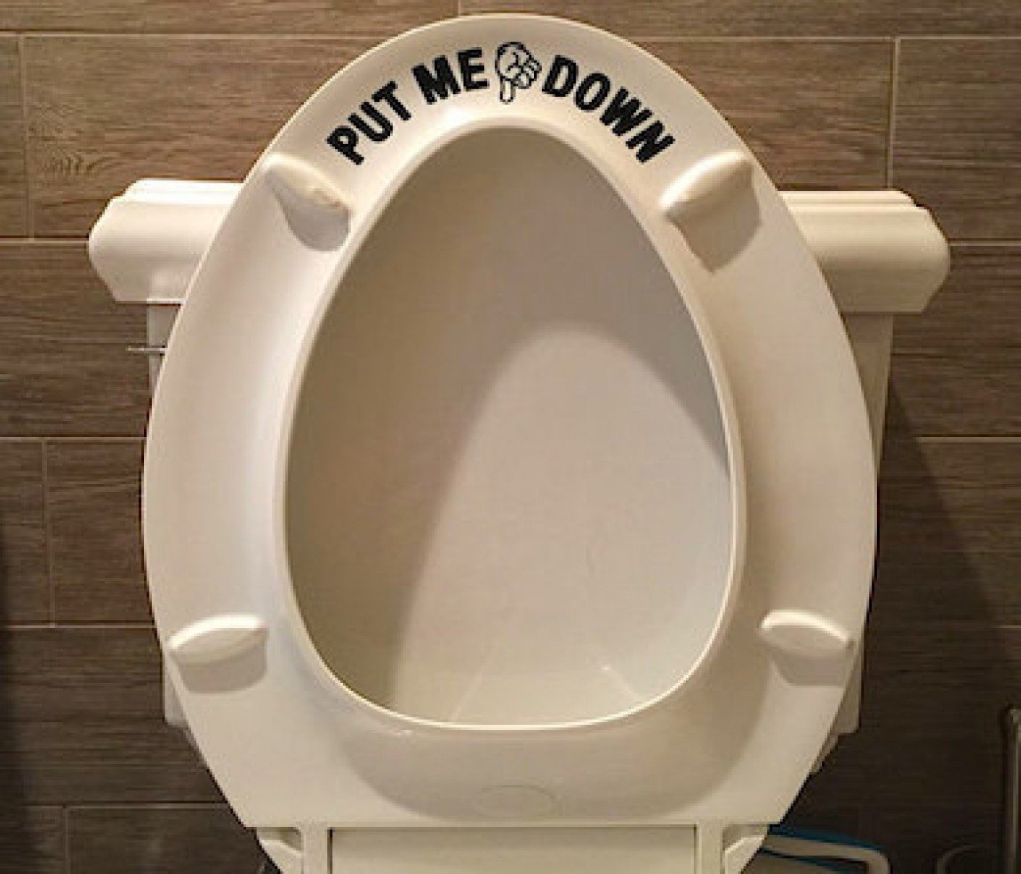 Put Me Down Toilet Decal