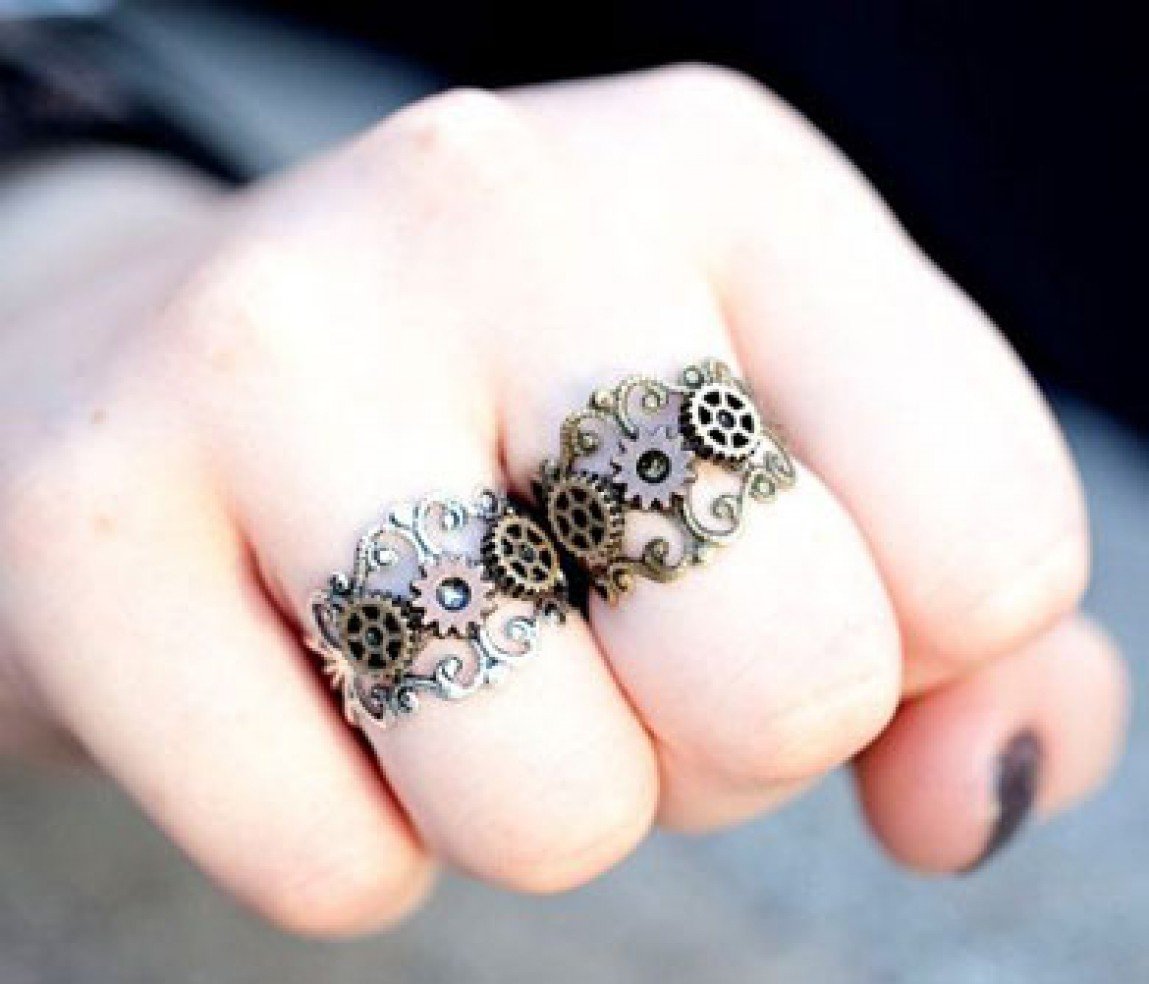 Cog & Gears Steampunk Rings
