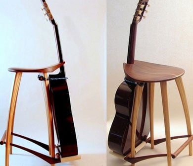 Funky Guitar Stand Stool