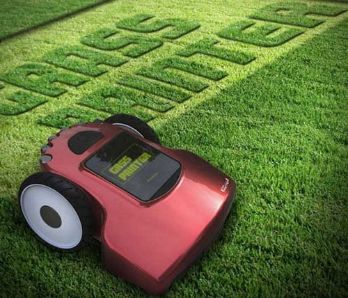 Grass Printer Lawn Mower