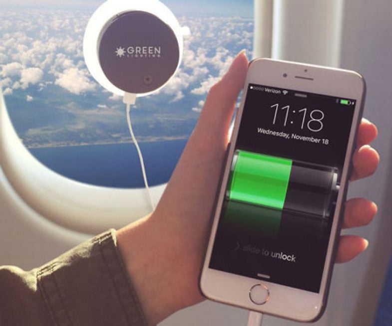 Window-Cling Solar Phone Charger
