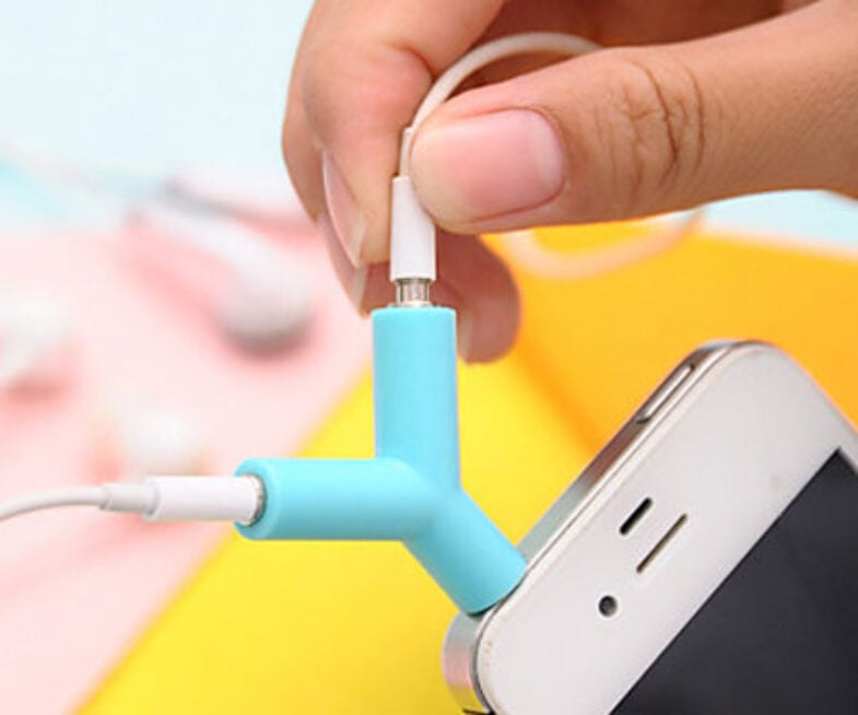 Earphone Sharing Plug Key Rings