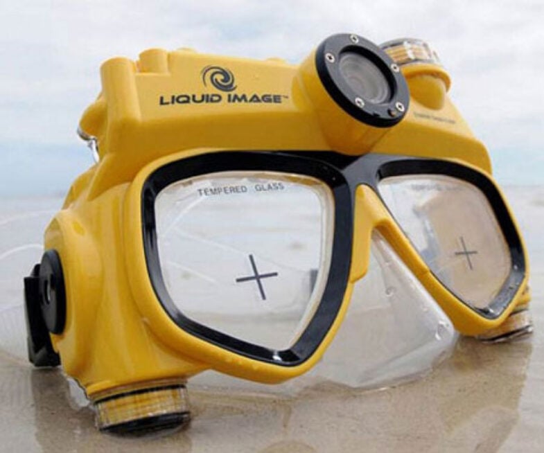 snorkel camera mask