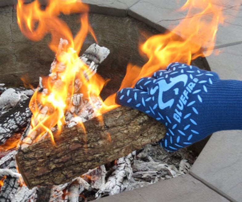 heat resistant gloves - blue fire pro