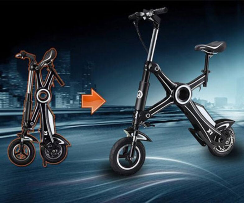 The Foldable Electric X1 Bike