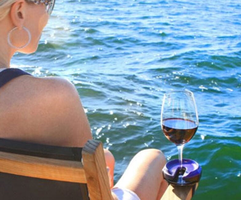 Outdoor Wine Glass Holder
