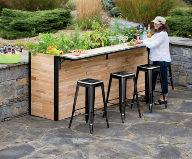 Outdoor Planter Bar