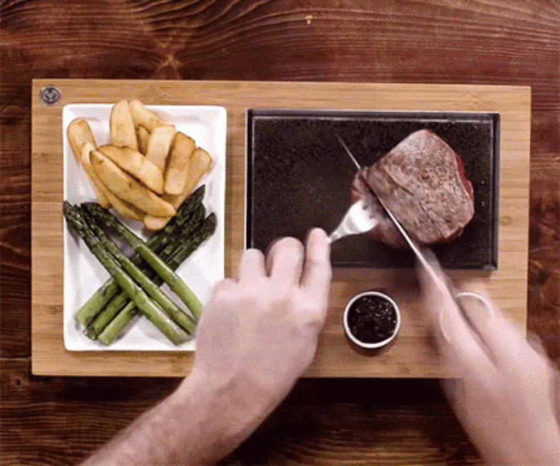 Steak Cooking Stone Plate