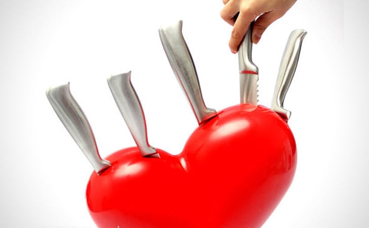 Heart Knife Block - Coolest Knife Blocks And Unique Knife Sets