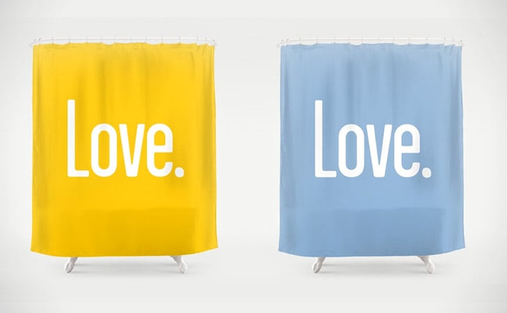 Love Quote Shower Curtain Available In 36 Colors