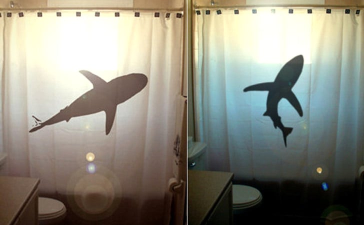 Sharks Shower Curtain - coolest shower curtains