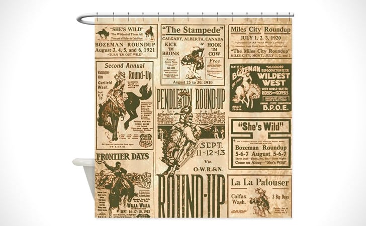 This Vintage Rodeo Shower Curtain