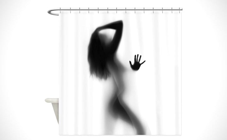 Woman Silhouette Shower Curtain - coolest shower curtains