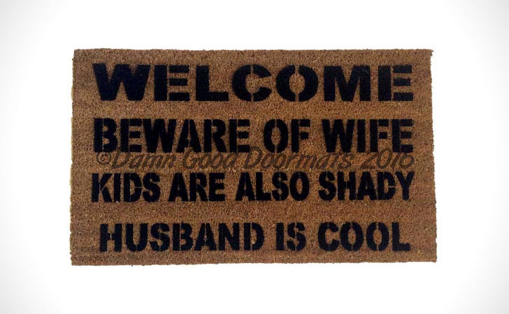 Husband Is Shady Dog Is Cool Doormat