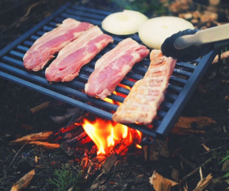 Portable Roll-Out Camping Grill