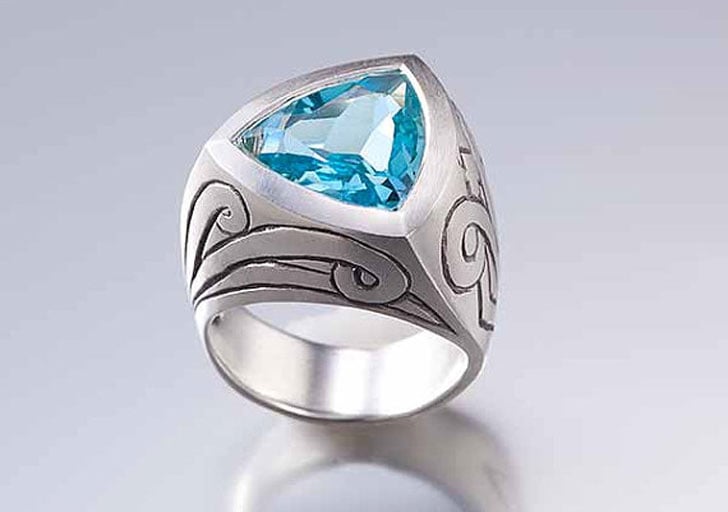 Celtic Statement Gemstone Ring