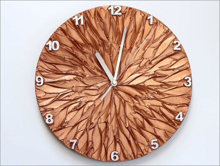 Copper Art Wall Clock