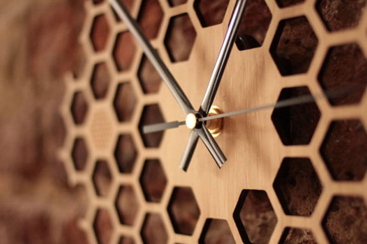 HoneyComb Wall Clock
