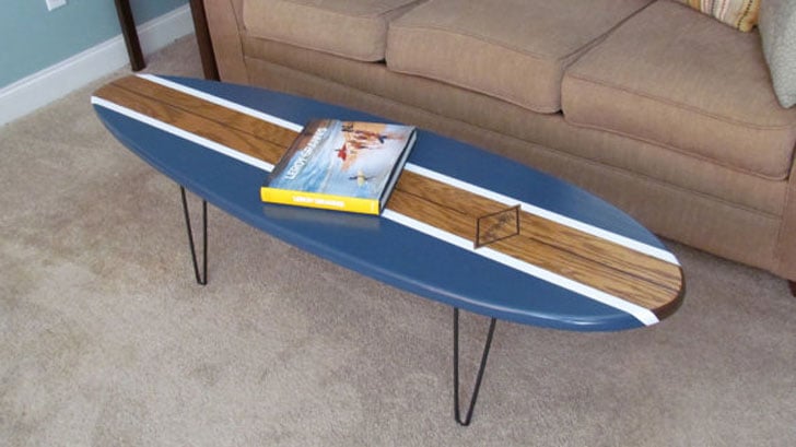 15 Cool Surfboard Coffee Tables That Are Totally Rad!