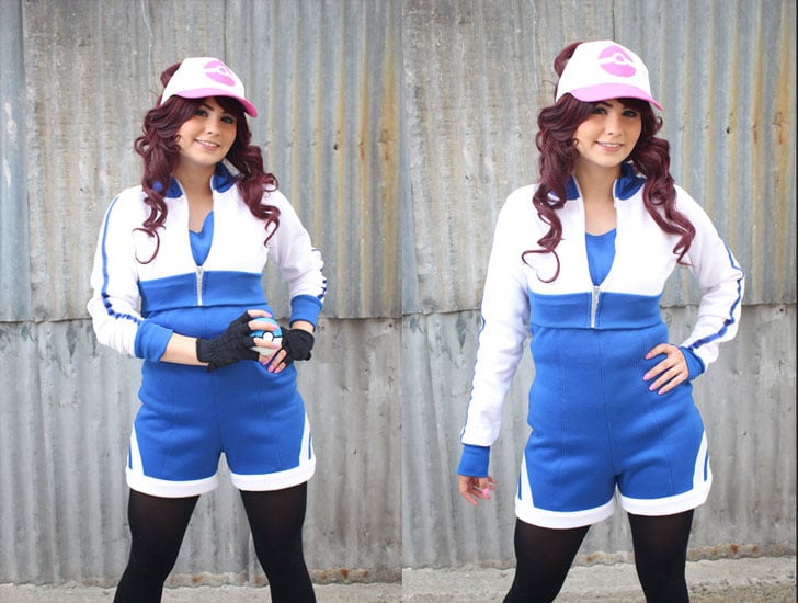 Blue Trim Pokemon GO Trainer Cosplay Costume