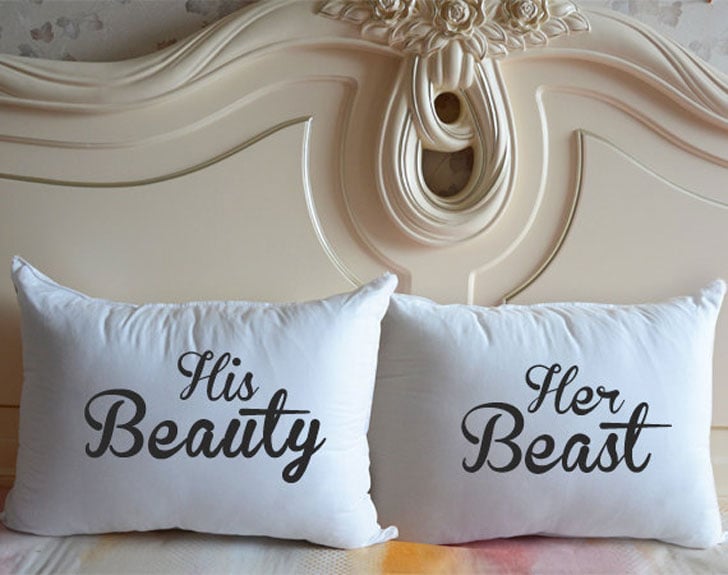 His Beauty Her Beast Pillows Cases - couples pillowcases 