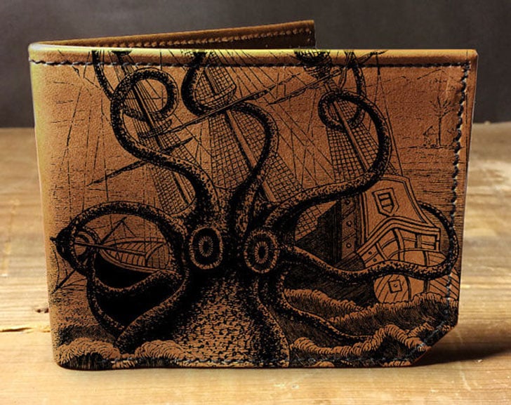 Portefeuille cuir Octopus Attacks