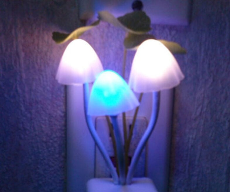 Multi-Coloured Mushroom Nightlight