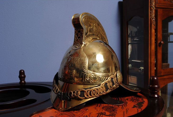 Firemen Helmet Sculpture