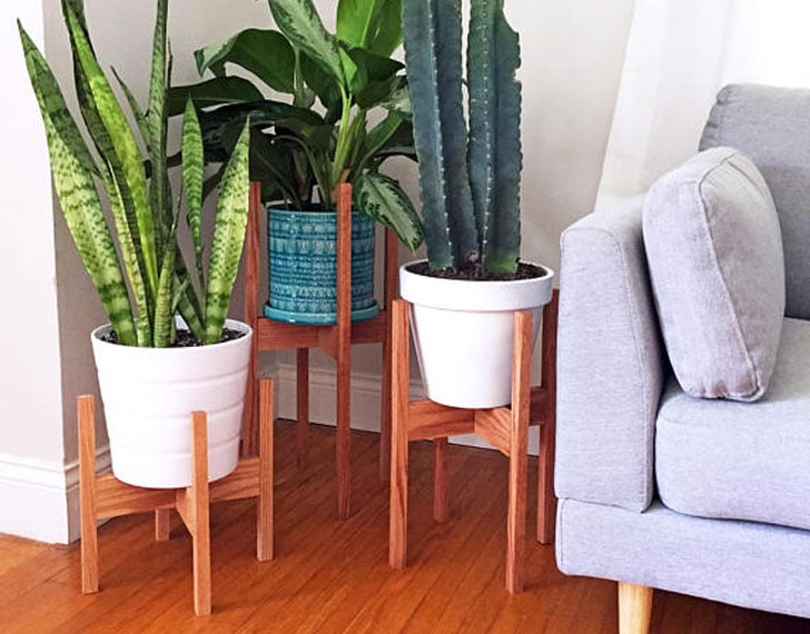 3-Piece Mid-Century Indoor Plant Stand Set