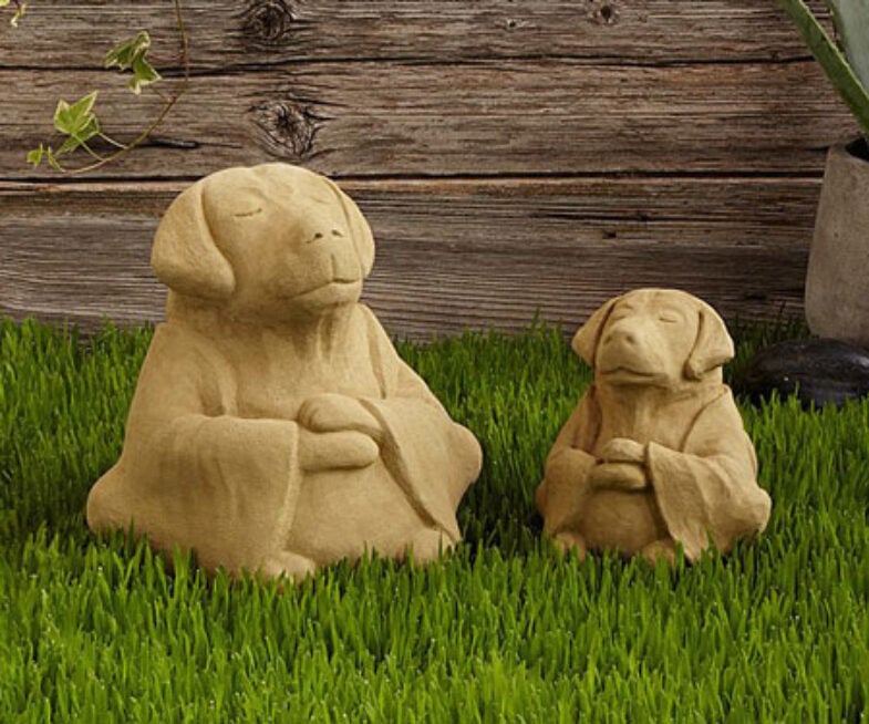 Zen Dog Garden Sculptures