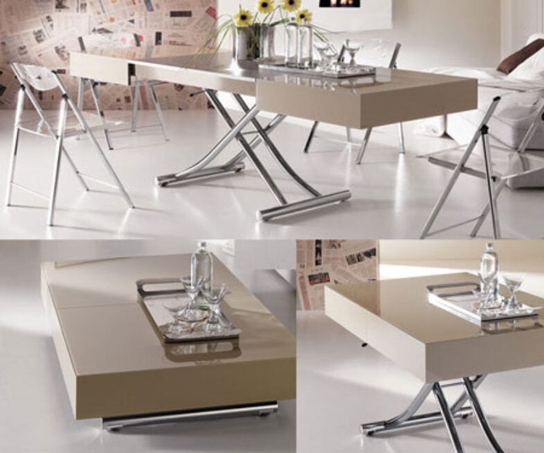 Cristallo Transforming Coffee-Dining Table