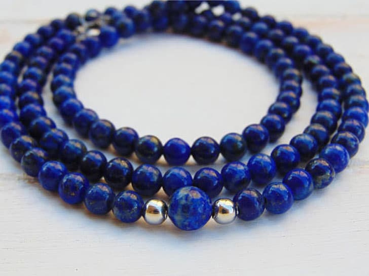 Lapis Lazuli Men's Beaded Necklace