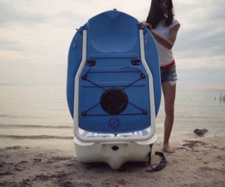 Fold-Out Fishing Boat