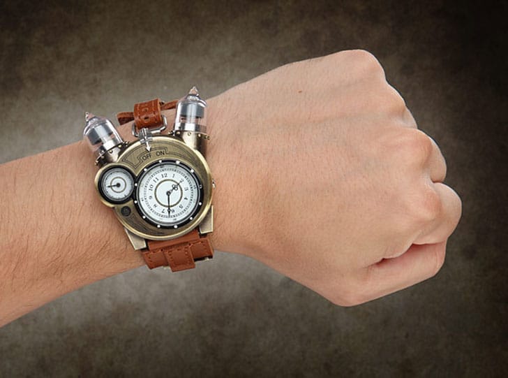 steampunk style watch