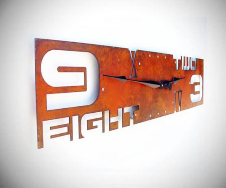 Abstract Industrial Wall Clock