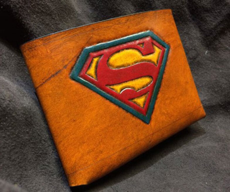 Leather Superman Wallet