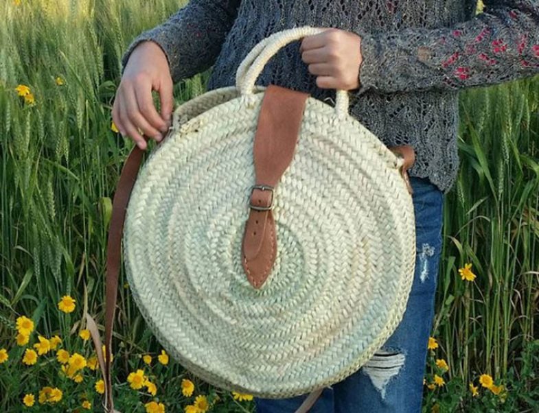 Round Straw Shoulder Bag Awesome Stuff 365