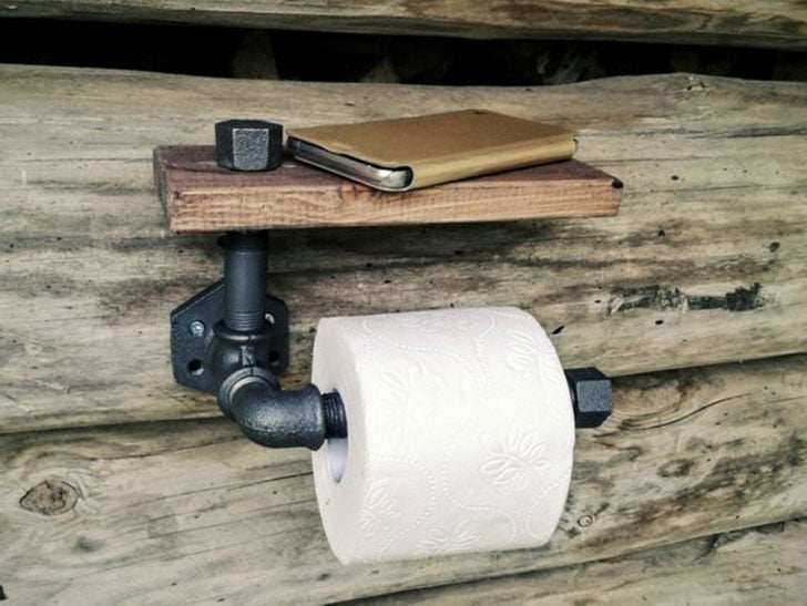 3d Please seat yourself toilet box - Rustic Toilet Paper Holder