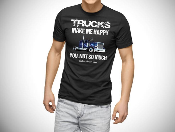 Trucks Make Me Happy Tee