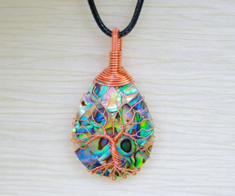 Abalone Tree of Life Pendant