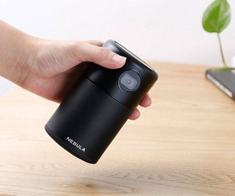 Capsule Can-Shaped Projector