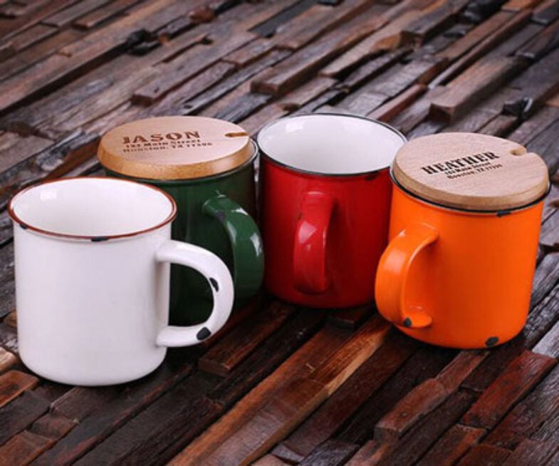 11oz Personalized Enamel Mugs