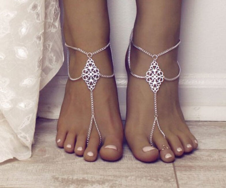 Boho Tribal Barefoot Sandals