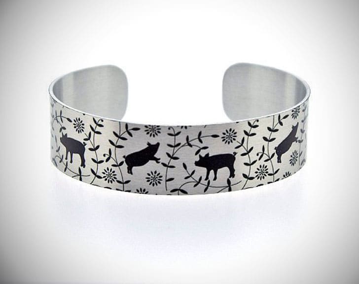 Pig Cuff Bracelet