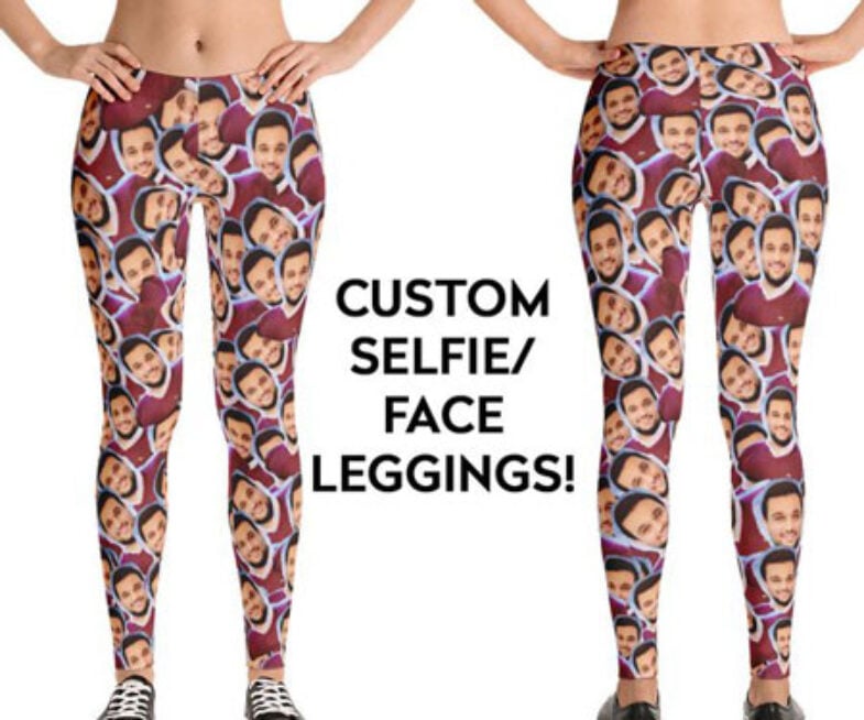 Custom Selfie Face Leggings
