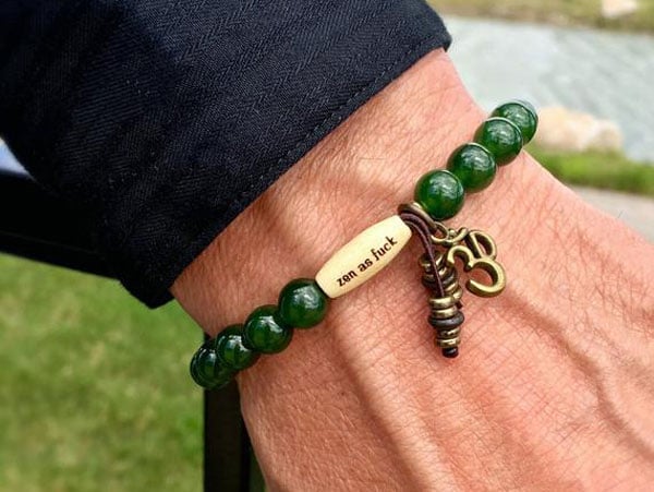 Mens Jade Zen as F#ck Success Bracelet