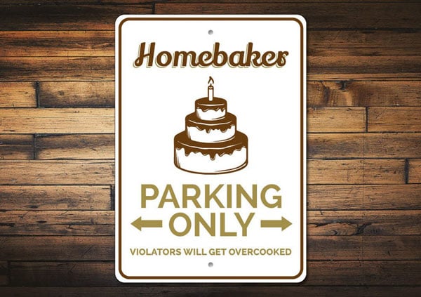 Baker Parking Sign