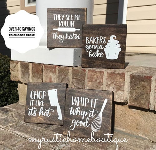 Funny Kitchen Baker Decor Signs